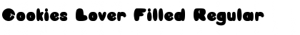 Download Cookies Lover Filled Regular Font Title Preview