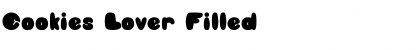 Download Cookies Lover Filled Font Title Preview