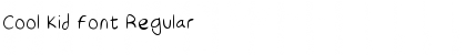Download Cool Kid Font Regular Font Title Preview