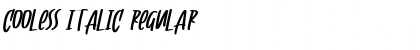 Download Cooless italic Regular Font Title Preview
