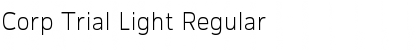 Download Corp Trial Light Regular Font Title Preview