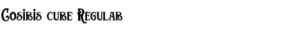 Download Cosiris cure Regular Font Title Preview