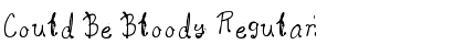 Download Could Be Bloody Regular Font Title Preview