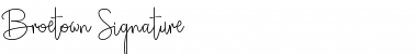 Download Broetown Signature BroetownSignatureRegular Font Title Preview