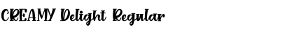 Download CREAMY Delight Regular Font Title Preview