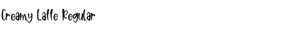 Download Creamy Latte Regular Font Title Preview