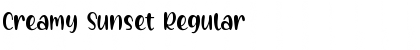 Download Creamy Sunset Regular Font Title Preview