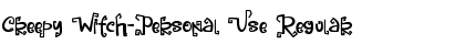 Download Creepy Witch-Personal Use Regular Font Title Preview