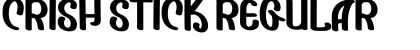 Download Crish Stick Regular Font Title Preview