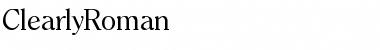 Download ClearlyRoman Regular Font Title Preview