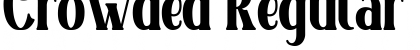 Download Crowded Regular Font Title Preview
