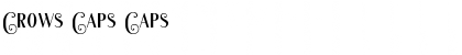 Download Crows Caps Caps Font Title Preview