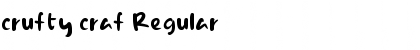 Download crufty craf Regular Font Title Preview