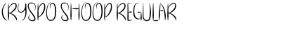 Download Cryspo Shoop Regular Font Title Preview
