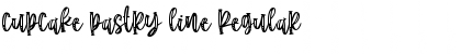 Download cupcake pastry line Regular Font Title Preview