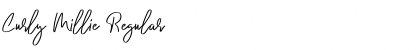 Download Curly Millie Regular Font Title Preview