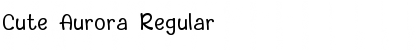 Download Cute Aurora Regular Font Title Preview