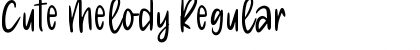 Download Cute Melody Regular Font Title Preview