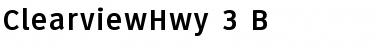 Download ClearviewHwy-3-B Regular Font Title Preview