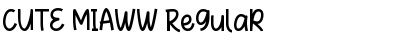 Download CUTE MIAWW Regular Font Title Preview