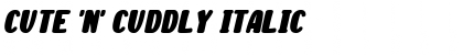 Download Cute 'n' Cuddly Italic Font Title Preview