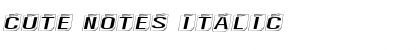 Download Cute Notes Italic Font Title Preview