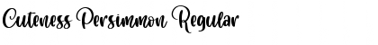 Download Cuteness Persimmon Regular Font Title Preview