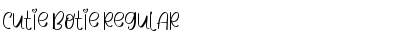 Download CUTIE BOTIE Regular Font Title Preview