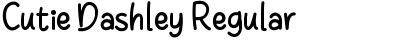 Download Cutie Dashley Regular Font Title Preview
