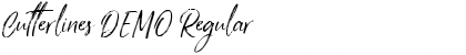 Download Cutterlines DEMO Regular Font Title Preview