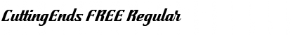Download CuttingEnds FREE Regular Font Title Preview