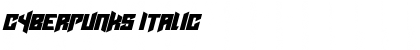 Download Cyberpunks Italic Font Title Preview