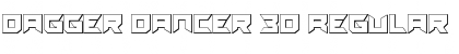 Download Dagger Dancer 3D Regular Font