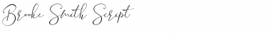 Download Brooke Smith Script Regular Font Title Preview