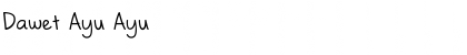 Download Dawet Ayu Ayu Font Title Preview