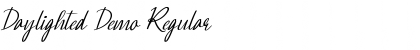 Download Daylighted Demo Regular Font Title Preview