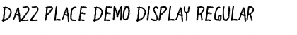 Download Dazz Place Demo Display Regular Font Title Preview