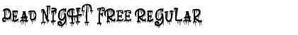 Download Dead Night FREE Regular Font Title Preview