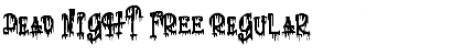 Download Dead Night FREE Regular Font Title Preview