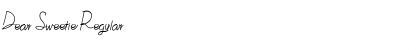 Download Dear Sweetie Regular Font Title Preview