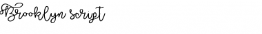 Download Brooklyn Script Regular Font Title Preview