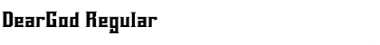 Download DearGod Regular Font Title Preview