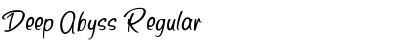 Download Deep Abyss Regular Font Title Preview