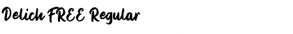 Download Delich FREE Regular Font Title Preview