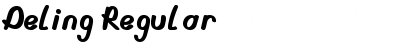 Download Deling Regular Font Title Preview