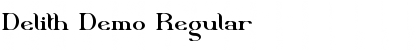 Download Delith Demo Regular Font Title Preview