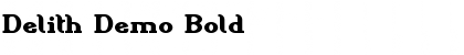 Download Delith Demo Bold Font Title Preview