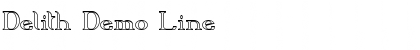 Download Delith Demo Line Font Title Preview