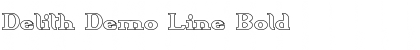 Download Delith Demo Line Bold Font Title Preview