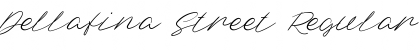 Download Dellafina Street Regular Font Title Preview
